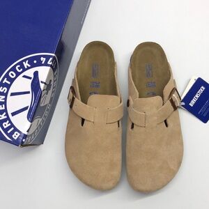 Birkenstock Tan Suede Mules